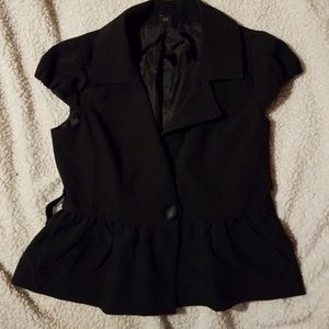 Short Sleeve Black Blazer